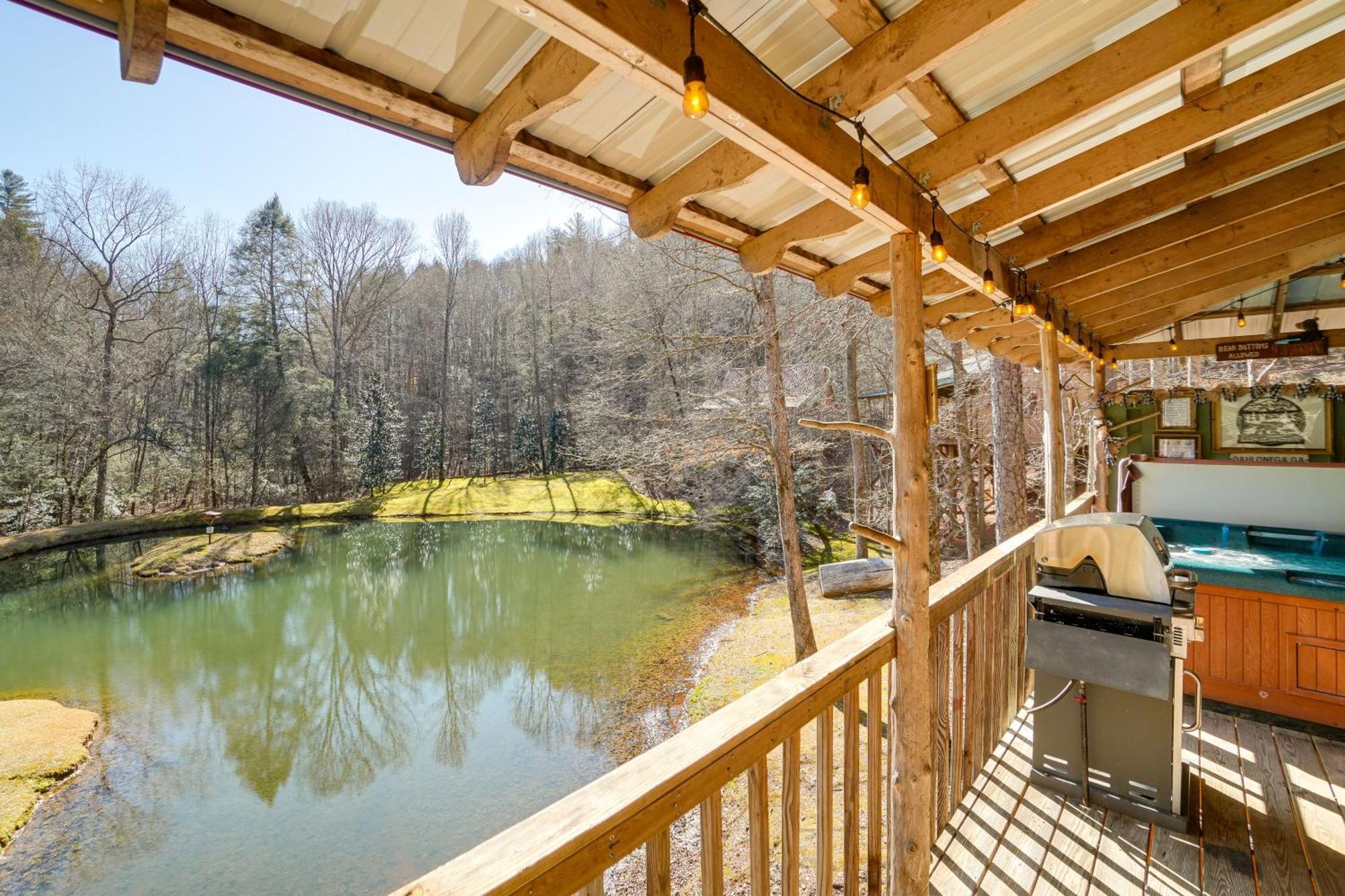 Secluded Family Retreat In Dahlonega With Hot Tub! Villa ภายนอก รูปภาพ